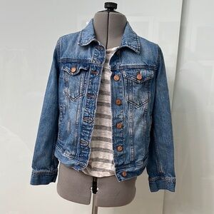 J. Crew Petite Blue Jean Jacket Classic Denim Style XSP